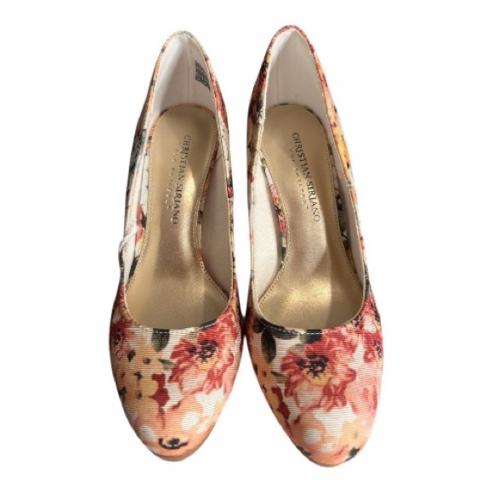 Christian Siriano Vintage Kathryn Platform in Multicolored Floral Size 6